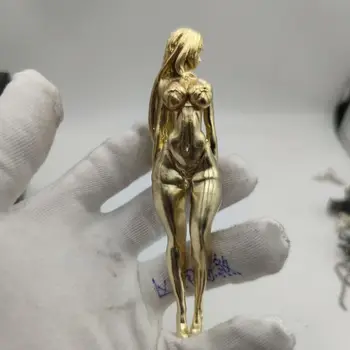 12cm zlaté Sexy dievča krásna mosadz dekorácie tvorivé realistické pokušenie nahé telo umenia stolové dekorácie, retro dizajn