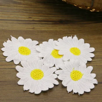 15piece6. 6cmx6. 5 Daisy a slnečnice výšivky opravný balík, kvet železa patch oblečenie príručka Odtlačkový oblečenie príručka DIY sewi