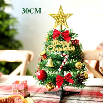 30 cm Vianočný stromček balík s svetlá zdobí plochu na Vianočný stromček a nákupné centrum dekorácie dodávky Vianočný stromček