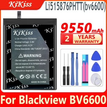 9550mAh KiKiss Batérie Li515876PHTT (bv6600) Pre Blackview BV6600 BV 6600 Heliograf A25 25 Mobilný Telefón, Vysoká Kapacita Batérie