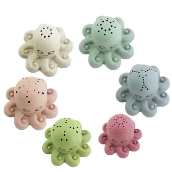Baby Puzzle Stohovanie Pohár Detí Raného Vzdelávacie Hračky Plachetnica Octopus Stohovanie Poháre Krúžok Veža Slamy Vaňa Hračky