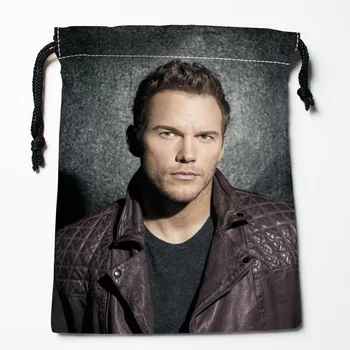 Chris Pratt Šnúrkou Tašky Vlastné Skladovanie Tlačené Tašky darčekové tašky Viac Veľkosť 18*22 cm DIY obrázku Vlastné Šnúrkou Taška