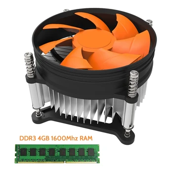 DDR3 4GB Ram Pamäť+115X Chladiaci Ventilátor 1600MHz 240 Pinov, PC3-12800 Ploche RAM AMD Ploche RAM Memoria