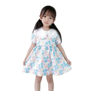 Detské Oblečenie Veľkoobchod 2021 Lete Nové Dievča Krásna Kvetina Princezná Sukne 1-5 Rokov detské Šaty Deti Letné Oblečenie