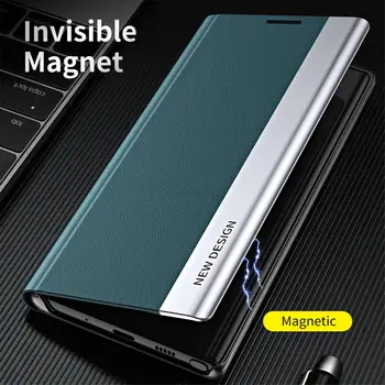 Flip puzdro Pre Huawei P Smart 2019 P30 P40 Lite E Mate 20 Lite Česť 9C 10 Lite Y6P Y7P Magnetické Peňaženku Stáť Kryt Telefónu Coque