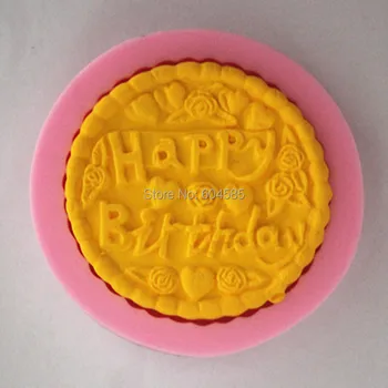 Happy Birthday Silikónové Fondant Formy Cukru Mini Plavidlá Formy DIY Cake Zdobenie