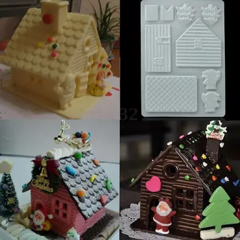 Horúci Vianočný Dom Tortu DIY Formy na Pečenie Nástroje Čokoládové Cookies Dekor