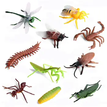 Hračky Na Šírku, Takže Pranky Rekvizity Švába Mravce Mantis Dragonfly Scorpion Včely Figúrka Realistický Model Hmyzu