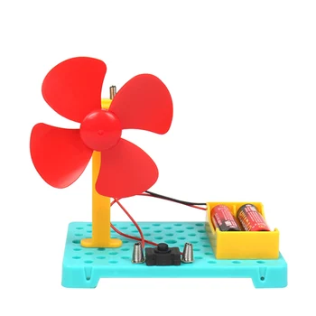 Jednoduchý elektrický ventilátor konverzie Energie Deti / žiaci DIY Technológie výroby, Vedy a vzdelávania hračky