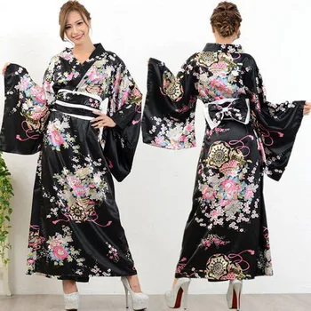 Kimono Japonské Tradičné ženské Formálne Yukata Anime Výkon Foto Vyhovovali Fáze Výkonu Kostým Foto