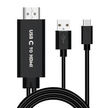 Kompatibilný s HDMI HD Kábel Typ-C, USB 3.1 HDMI Kábel USB-C-HDMI Kábel 4K 30Hz Ultra HD Adaptér Pre Telefón,Monitor