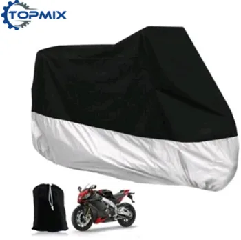 L/XL/XXL/XXXL Motocykel Motor Bike Motoriek, Skútrov Kryt Vodotesný Dážď, UV žiareniu, Prachu Prevencie Kryt Čierna+Strieborná Veľkosť Kryt