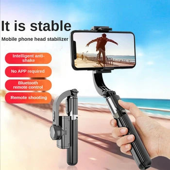 Mobilný Telefón Stabilizátor Anti-shake Ručné Hlavu Fotoaparátu, Stabilizátor Gyroskop L08 Statív Selfie Stick Stojan