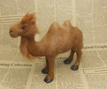nové simulaiton camel hračka polyetylénu&kožušiny malé roztomilé camel bábika darček asi 14x10cm 2473