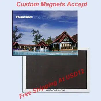 Obdĺžnik Pevné Magnety ,Thajskom Ostrove Phuket Suvenír Fotografie Chladnička Magnet 5622 Cestovné Darček turistické atrakcie