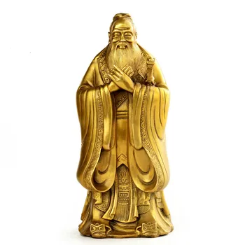 Otvorené Svetlo, Feng Shui, meď socha Konfucius, ozdoby, študent darček, figúrka