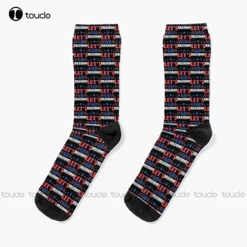 Poďme Brandon Ponožky Ponožky 360° Digitálna Tlač Unisex Dospelých Dospievajúcu Mládež Ponožky Osobné Vlastný Darček Hd Vysokej Kvality