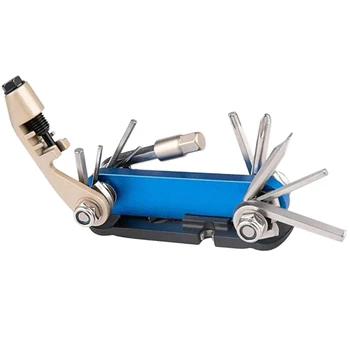 Požičovňa Multitool 13 v 1 Spoľahlivý Kompaktný Koleso Súprava na Opravu Cyklistické Mechanik Repair Tool pre MTB, Road Bike