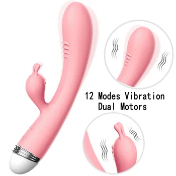 Silný Vibrátor Vibrátor G-Spot Rabbit Vibrátor Stimulátor Klitorisu Vaginálne Masér Sexuálne Hračky Pre Ženy, Ženská Masturbácia
