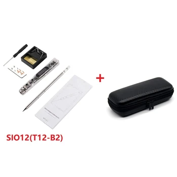 SIO12 (T12-B2) Elektrická Spájkovačka 0-450℃ Nastaviteľná Teplota Inteligentné OLED PC+Metal Box S
