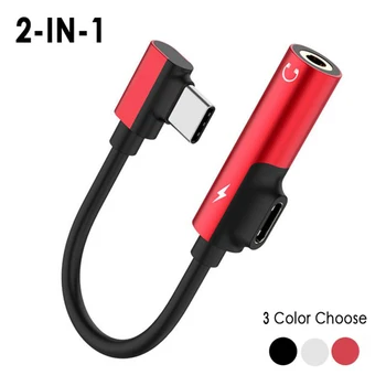 USB Typ C-C Na 3,5 mm AUX Jack pre Slúchadlá, Adaptér pre Huawei P30 Xiao Mi 9 8 Se Oneplus 9 10 Pro Slúchadlá Audio Converter Kábel