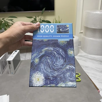 Van Gogh Mini Puzzle 1000 Kusov Papiera, Skladačky Na Hviezdna Noc 38x26cm 15 Dizajn Dospelých Darček Jemné Hračky Hry Veľkoobchod Položky