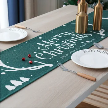 Vianočné Moderný Stôl Runner Luxusné Polyester Módne Textílie, Na Vianočný Stôl Ploche Decoratives Obrusy Vianočné Ozdoby