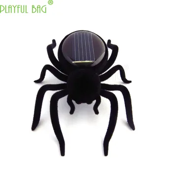 Vonkajšie spoofing tvorivosti slnečnej energie bionic pavúky novinka hračky hračky, zábavné darčeky, hračky vydesiť hračky black HI10