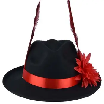 Čínsky klobúk Vintage Spp Svadobné Mužov Čierna