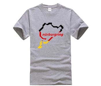 100% Bavlna tričko pre ženy okruhu nurburgring mens pánske ležérne módne letné kolo krku pohode človeka T tričko