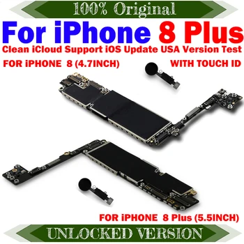 100% Originálne Zadarmo iCloud základná Doska Pre iPhone 8 Plus/ŽIADNY Dotyk ID,Pre iPhone 8 4.7