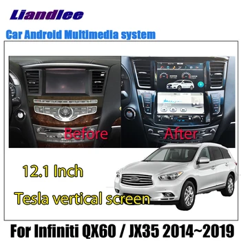 12.1 Palce Android Pre Infiniti QX60/JX35 2014-2019 Auto Tesla Vertikálne Obrazovke Carplay GPS Navigácie Médií