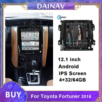 12.1 palce Vertikálneho Displeja autorádia Stereo-Toyota Fortuner 2016 Auto Autoradio s GPS Navigácie Multimediálne DVD prehrávač