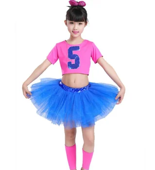 1set/veľa detí cheerleading kostýmy dievča, chlapec cosplay tanec vyhovovali jazz tanečné kostýmy