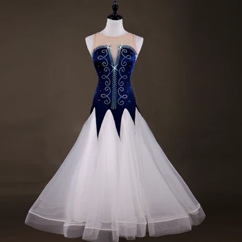 2019 Nový Kostým Predaj Ballroom Dance Sukne Najnovší Dizajn Žena Moderné Valčík Tango Šaty/standard Súťaže Šaty MQ059
