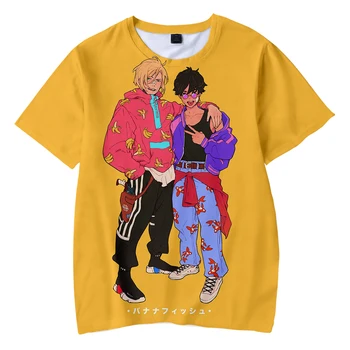 2021 NOVÉ 3D BANÁN RYBY módne Tričko Žlté Kpop Bežné horúca Štýl pre Chlapcov a Dievčatá Tshirts trend Lete Anime Mäkké Deti Tshirt