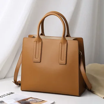 2022 Nový Trend Tote Bag Kožené Ženy Taška Luxusné Kabelky Slávnej Značky Módnych Veľkú Kapacitu Jedného Pleca Messenger Taška