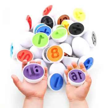 26 Ks Čísla Zodpovedajúce Vajcia Hračka Baby Vzdelávania Vzdelávanie Matematika Hračky Puzzle Zodpovedajúce Hračky Montessori Stavebné Bloky Pre Deti