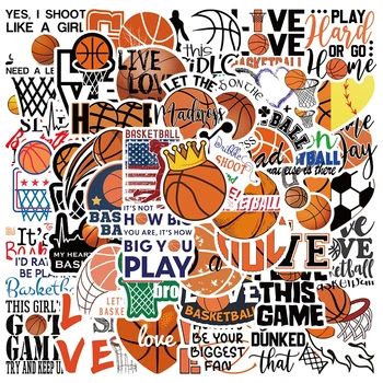 50PCS Basketbal Hry Nálepky Outdoorové Športy Série Graffiti Prenosný Kufor na Gitaru Dekorácie Veľkoobchod Pokoj, Lásku v Pohode