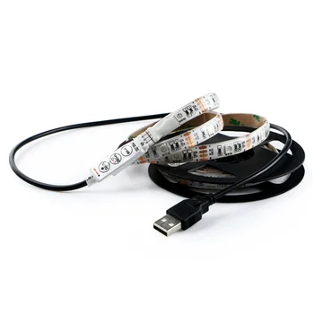5V Zaujatosti Lampa pre HDTV USB Power TV Podsvietenie Domov RGB 30LED 100 cm Vodotesný LED Pás Svetla Znižuje Únavu Očí Jednoduché Namáhanie Očí