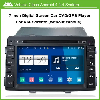 7 Palcový 1024*600, Multi-touch Kapacitný Dotykový Displej Android Auto DVD GPS pre Kia Sorento bez canbus,Rýchlosť 3G, vstavaná WiFi