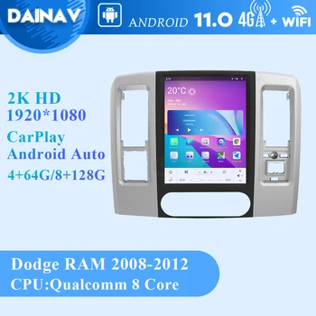 8+128GB Android11 Car audio Pre Dodge RAM 2008-2012 8Core Auto Rádio Stereo Multimediálny Prehrávač Rádio Autoradio s GPS navigácie
