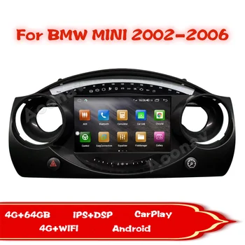 A11 Auta GPS Navigácie Pre BMW Mini 2002 Až 2006 Stereo Rádio Multimediálne DVD Prehrávač Horizontálne Obrazovke 5G WIFI Prijímač Carplay