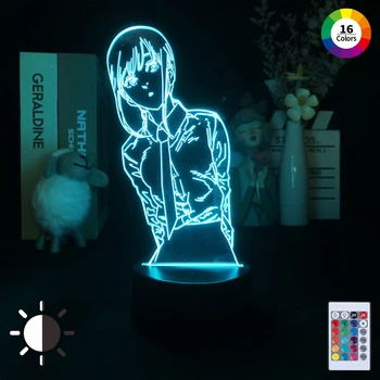 Akrylových 3D Anime Lampa Pre Pílou Muž Nightlights Lampa Figúrka Osvetlenie Pre Spálne Prírody Comics Svetlo Domova Lampa Darček