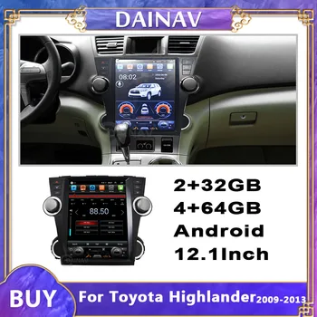 Android 12.1 Palce Auta GPS Navigácie DVD Prehrávač Pre Toyota Highlander 2009 2010 2011 2012 2013 Auta GPS Navigácie Auto stereo