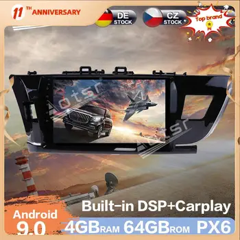Aotsr Android 9.0 4GB RAM autorádia GPS Navigácie DSP Auto Auto Stereo Video, Multimediálne DVD Prehrávač Pre Toyota Corolla 2010 - 2017