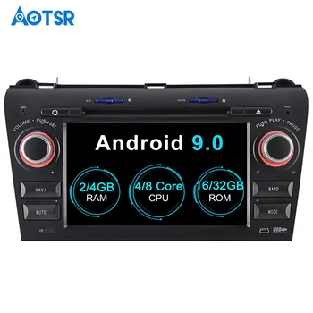 Aotsr Android 9.0 GPS navigácia, Auto DVD Prehrávač Pre Mazda 3 2003-2009 multimediálne autorádio rekordér 2 DIN 4GB+32 GB 2 GB+16GB