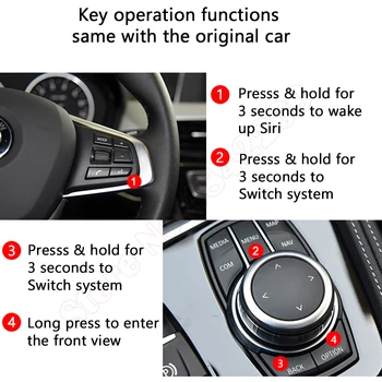 Auto Multimediálne Displej Dekodér Rozhranie Zrkadlo Odkaz NBT EVO Pre BMW 4 Série F32 F33 F36 F83 Bezdrôtový pre Carplay pre Android