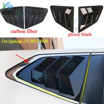 Auto Styling 2KS ABS Čierne Zadné Okná Žalúzie Rolety Kryt Výbava Pre Nissan Qashqai J11 2015-2020 Príslušenstvo