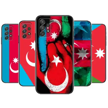 Azerbajdžan Vlajka Telefón Prípade obal Pre Samsung Galaxy A70 A50 A51 A71 A52 A40 A30 A31 A90 A20E 5G a20s Black Shell Art Bunka Cove.